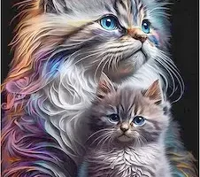 Diamond painting gato